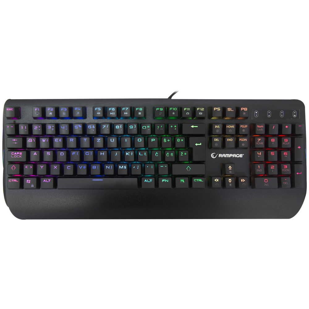 Kb-R90 Orion RGB Usb LC Layout Croatian Blue Switch Gaming Mechanical Keyboard
