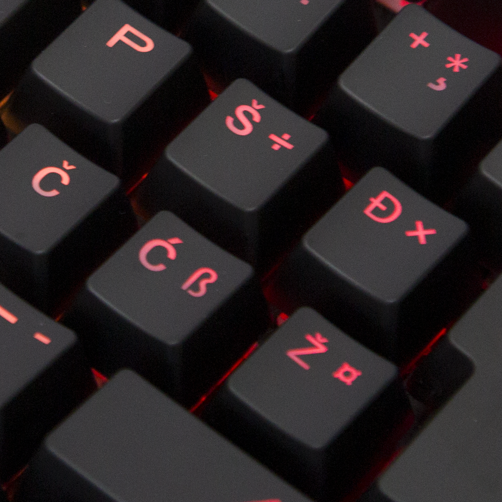 Kb-R90 Orion RGB Usb LC Layout Croatian Blue Switch Gaming Mechanical Keyboard