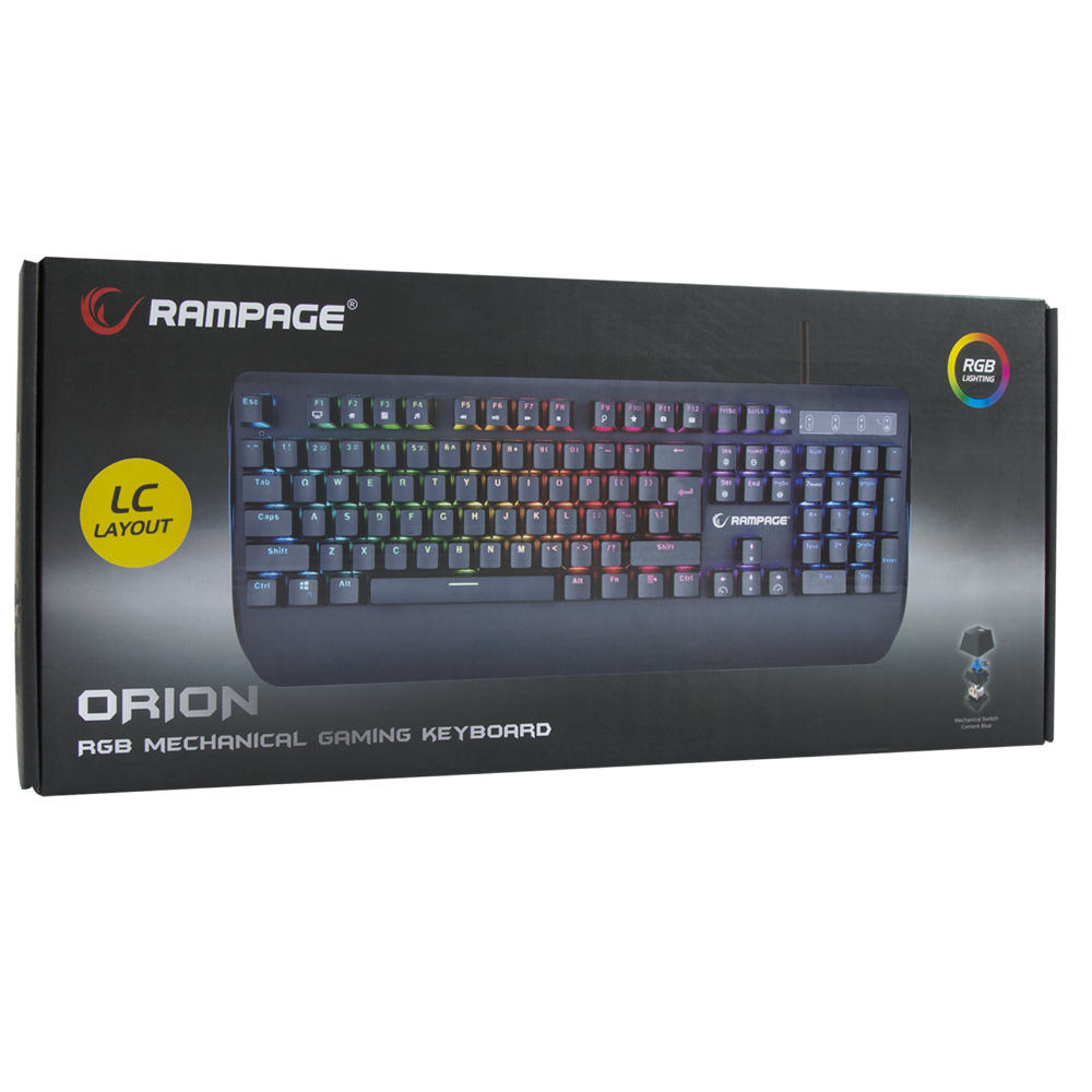 Kb-R90 Orion RGB Usb LC Layout Croatian Blue Switch Gaming Mechanical Keyboard