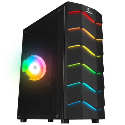 ARC-X RGB Ledli Siyah Acrylic Panel 120mm Fanlı Gaming Oyuncu Kasası - Rampage