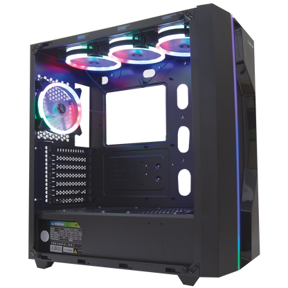 ALPHA-X A Adet ARGB Fanlı 600W 80 Plus Bronze RGB Led Şerit 1*Usb 3.0 2*Usb 2.0 Oyuncu Kasası - Rampage