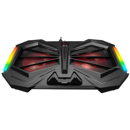 AD-RC11 SPIDER Siyah RGB Işıklı 2 Fan 15-17 inç Notebook Soğutucu Stand - Rampage