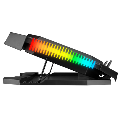 AD-RC11 SPIDER Siyah RGB Işıklı 2 Fan 15-17 inç Notebook Soğutucu Stand - Rampage