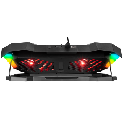 AD-RC11 SPIDER Siyah RGB Işıklı 2 Fan 15-17 inç Notebook Soğutucu Stand - Rampage