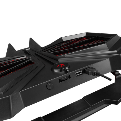 AD-RC11 SPIDER Siyah RGB Işıklı 2 Fan 15-17 inç Notebook Soğutucu Stand - Rampage
