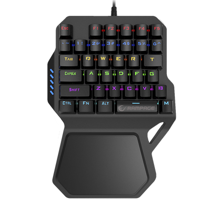 KB-R77 PALM USB Rainbow Backlight Outemu Blue Switch Mekanik 36 Tuşlu Mini Gaming Oyuncu Klavyesi - Rampage