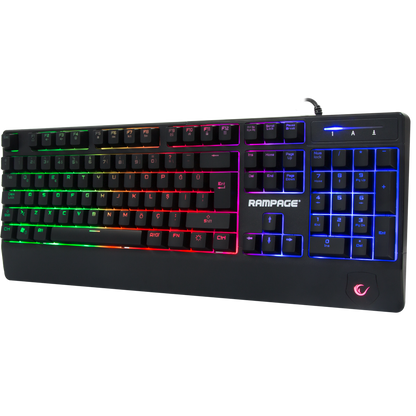 KB-R34 WINNER Semi Mekanik Q Rainbow Işıklı Gaming Oyuncu Klavyesi - Rampage