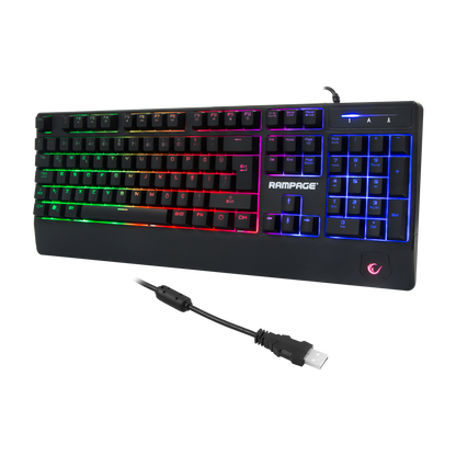 KB-R34 WINNER Semi Mekanik Q Rainbow Işıklı Gaming Oyuncu Klavyesi - Rampage
