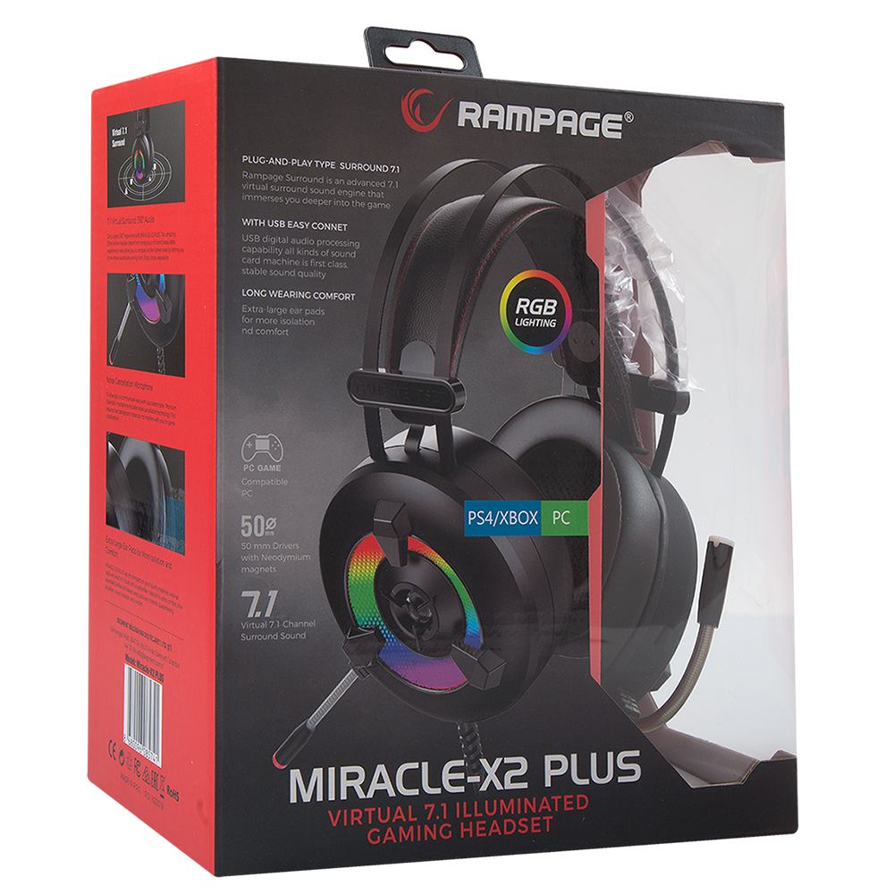 MIRACLE X2 PLUS RGB 7.1 Oyuncu Kulaklığı