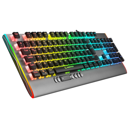 KB-R211 PRIME RGB Backlight Kristal Red Switch Mekanik Gaming Oyuncu Klavyesi - Rampage