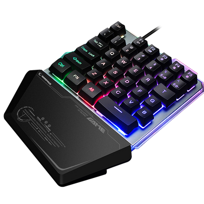 KB-R24 X-MINI RGB Zemin Aydınlatmalı Metal Taban Gövdeli Mini Gaming Oyuncu Klavyesi - Rampage