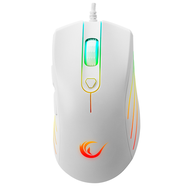 Smx-R33 Limbo Macro 6400dpi RGB Gaming Mouse-White – Rampage