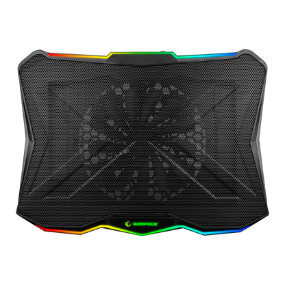 AD-RC8 SHOWY Siyah 180mm Fan 15-17 RGB Işıklı Notebook Soğutucu Stand - Rampage