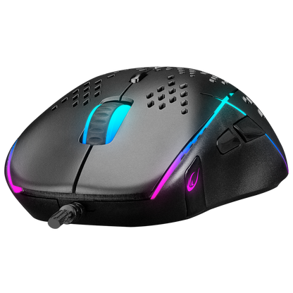 SMX-R111 DEFILADE 12400dpi RGB Işıklı Super Light Makrolu Gaming Oyuncu Mouse - Rampage