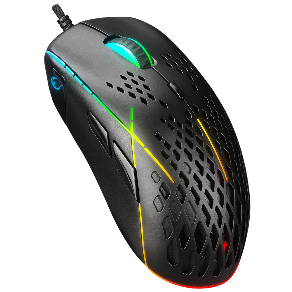 SMX-R111 DEFILADE 12400dpi RGB Işıklı Super Light Makrolu Gaming Oyuncu Mouse