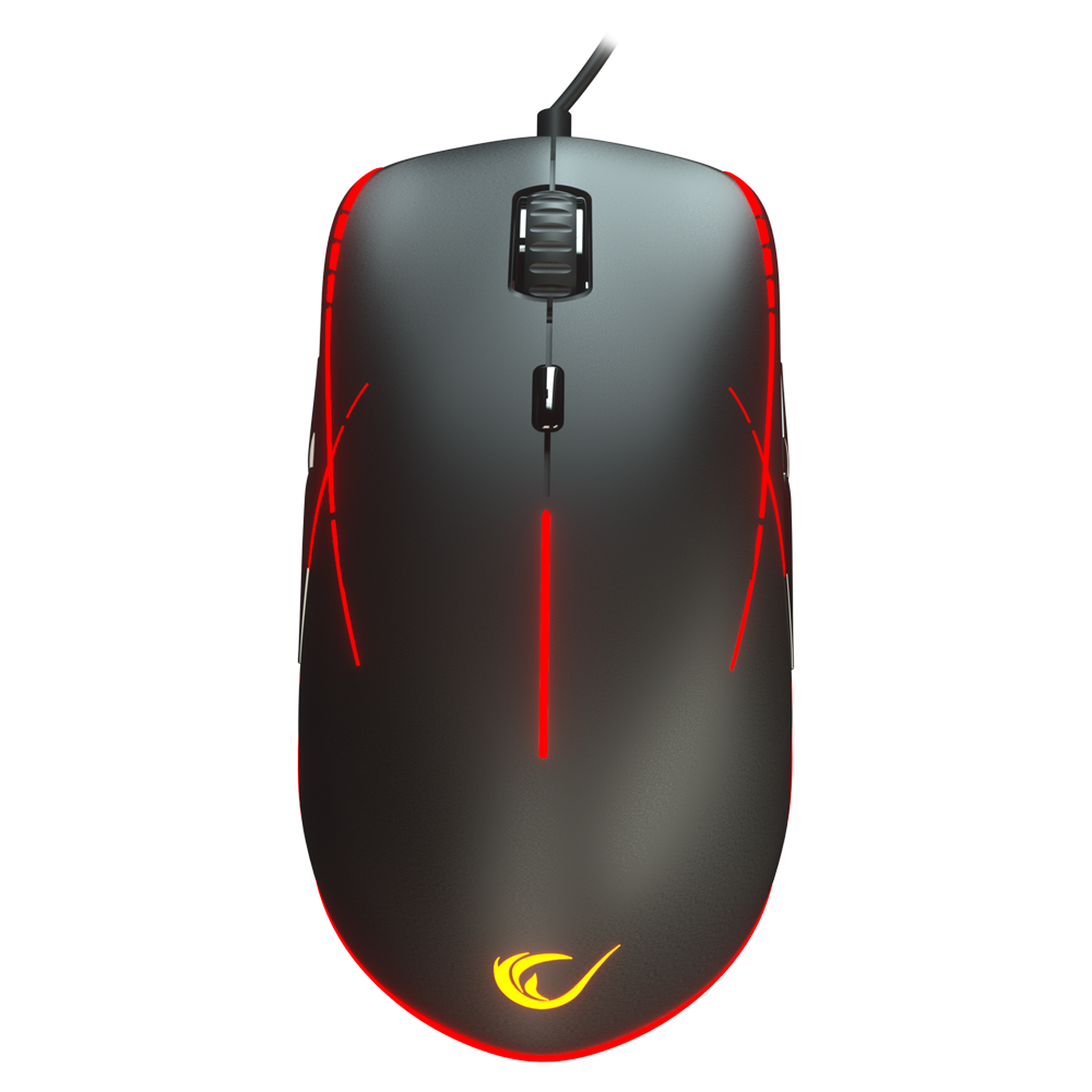 SMX-R115 GEAR-X 6400dpi Hareketli RGB Işıklı 9 Adet Makro Tuşlu Gaming Oyuncu Mouse