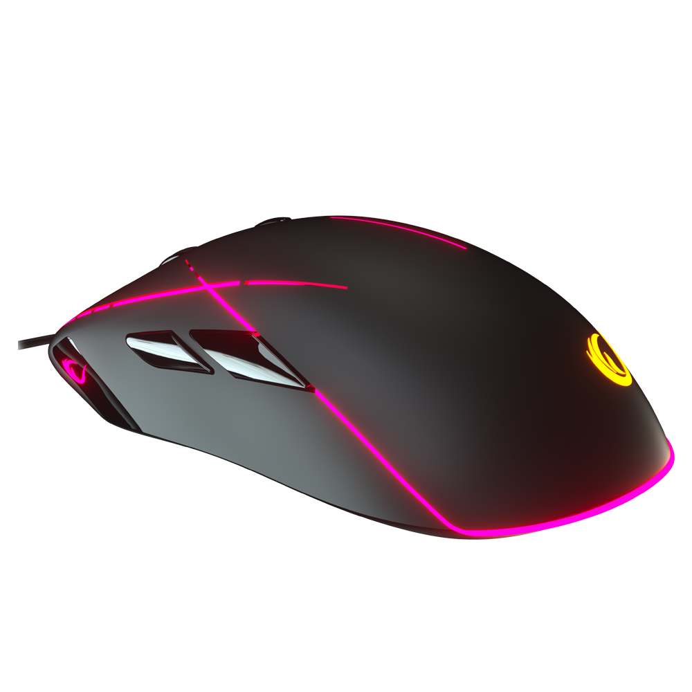 SMX-R115 GEAR-X 6400dpi Hareketli RGB Işıklı 9 Adet Makro Tuşlu Gaming Oyuncu Mouse