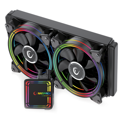 AQUA240-RGB 42.5 CFM 2000RPM 12cm AMD/Intel LGA1200 Uyumlu S-RGB 240mm Sıvı Soğutmalı CPU Fan
