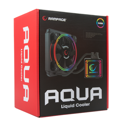 AQUA120-RGB 42.5 CFM 2000RPM 12cm AMD/Intel LGA1200 Uyumlu S-RGB 120mm Sıvı Soğutmalı CPU Fan