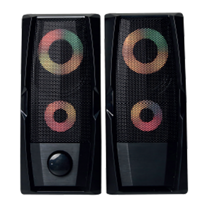 RMS-X9 2.0 RGB Işıklı Multimedia 5V 30dB Gaming Oyuncu Speaker - Rampage