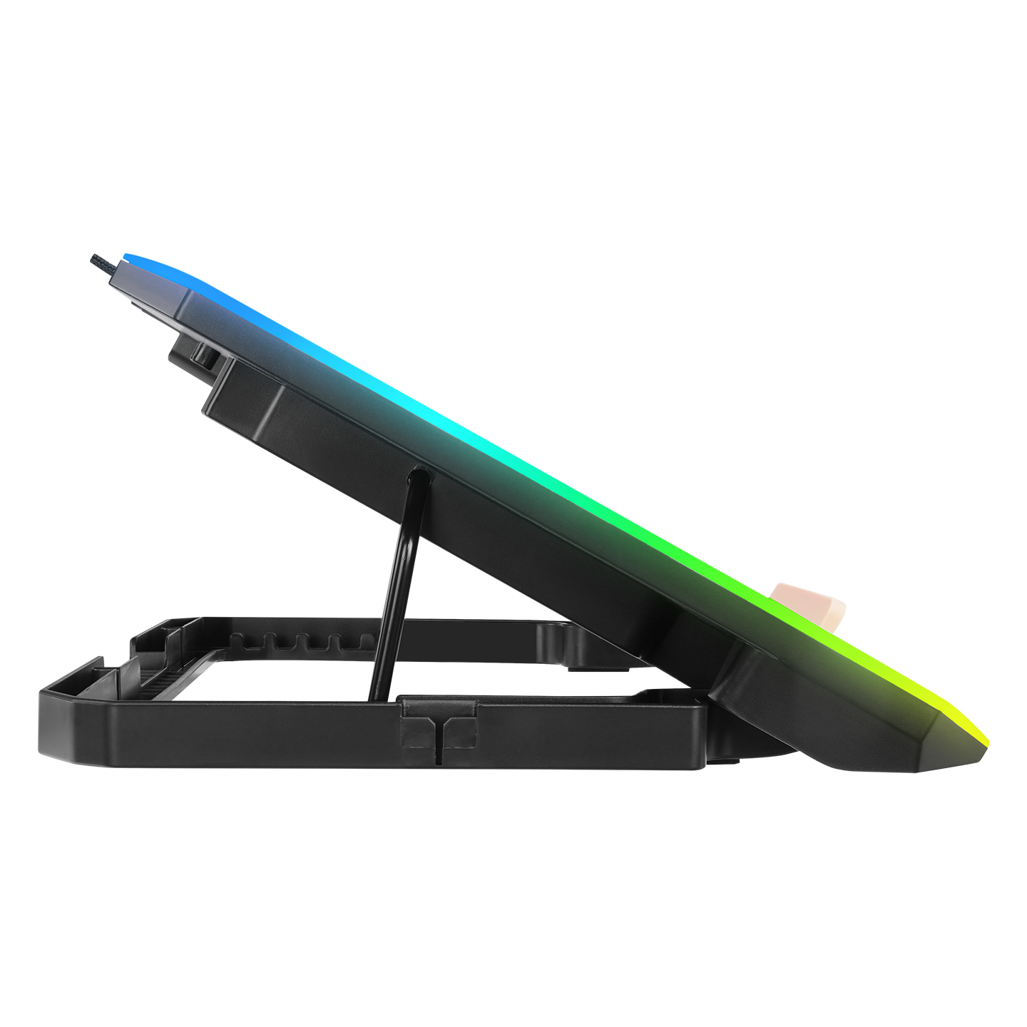 S48 FREEZ Gümüş 10 Mode RGB  Notebook Soğutucu Stand