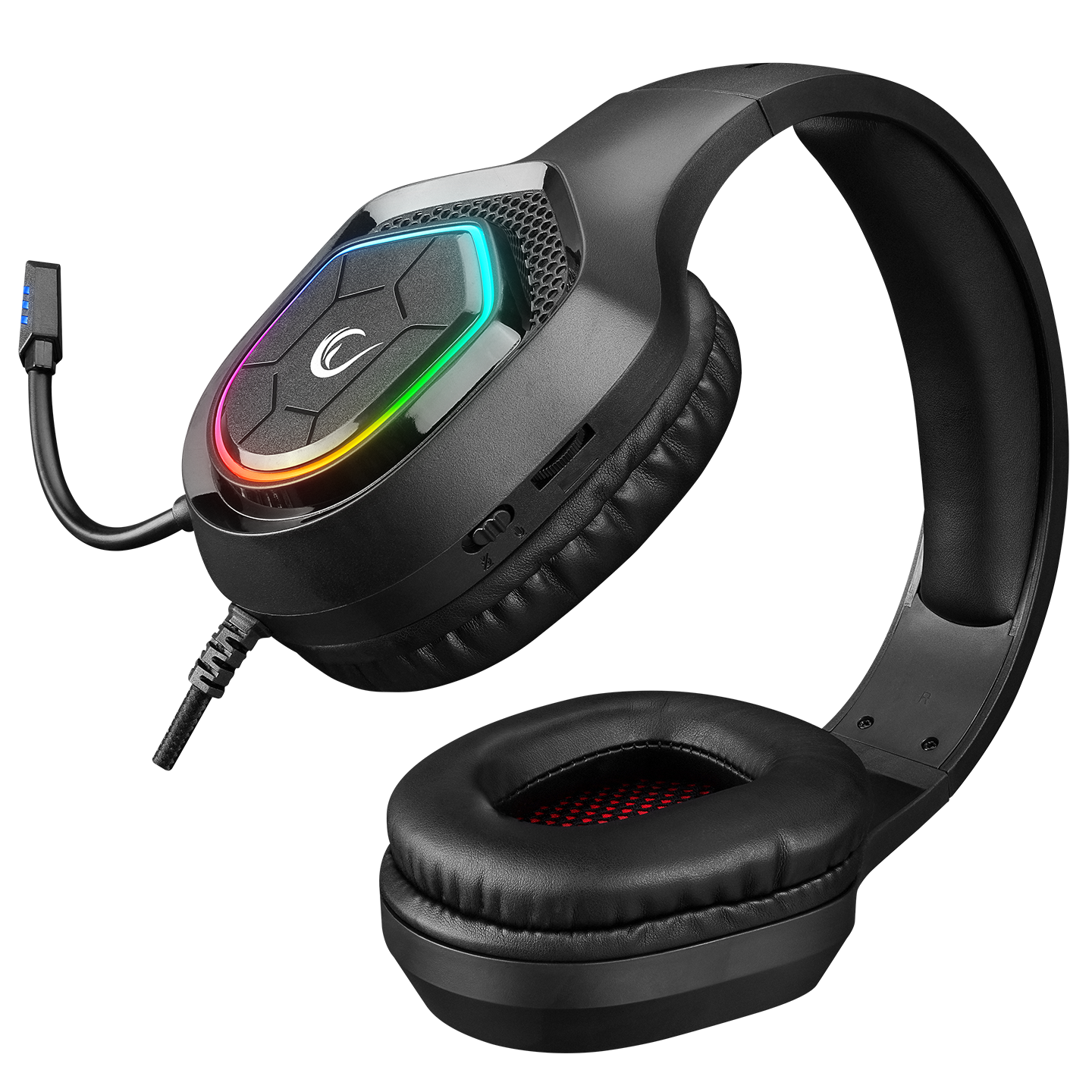 RM-K90 VECTOR Siyah RGB Led Type-C Gaming Mikrofonlu Oyuncu Kulaklığı
