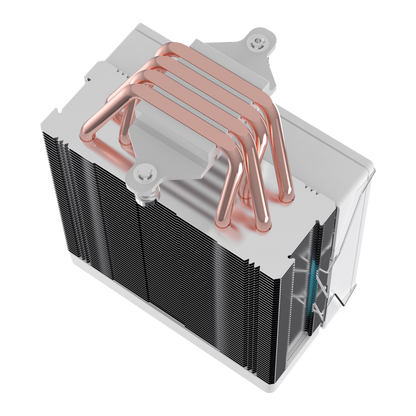 Octagon B70 63CFM 12cm ARGB Sıcaklık Göstergeli AM5/LGA1700 Uyumlu Hava Soğutmalı CPU Fan-Beyaz