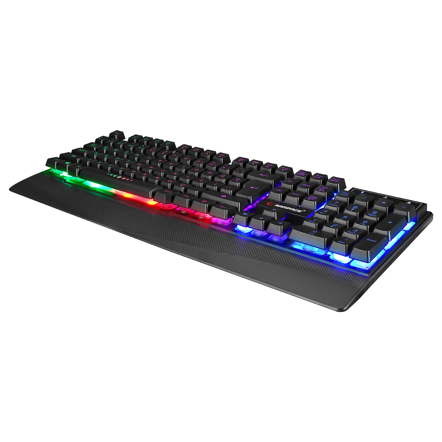 KB-R66 BUBBLE USB Gökkuşağı Aydınlatmalı Q Multimedia Gaming Klavye - Rampage