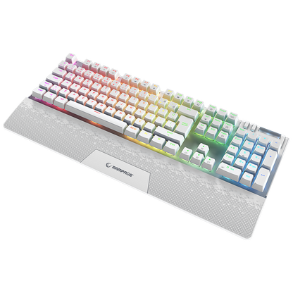 Carbon Beyaz Bilek Destekli Red Switch Gaming Oyuncu Klavyesi - Rampage