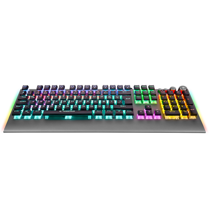 KB-R210 FAVORY Rainbow Aydınlatmalı Kristal Red Switch Mekanik Gaming Oyuncu Klavyesi - Rampage