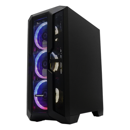REACTION 600W 80+ BRONZE Temperli Camlı 4*Rainbow Fanlı Gaming Oyuncu Kasası