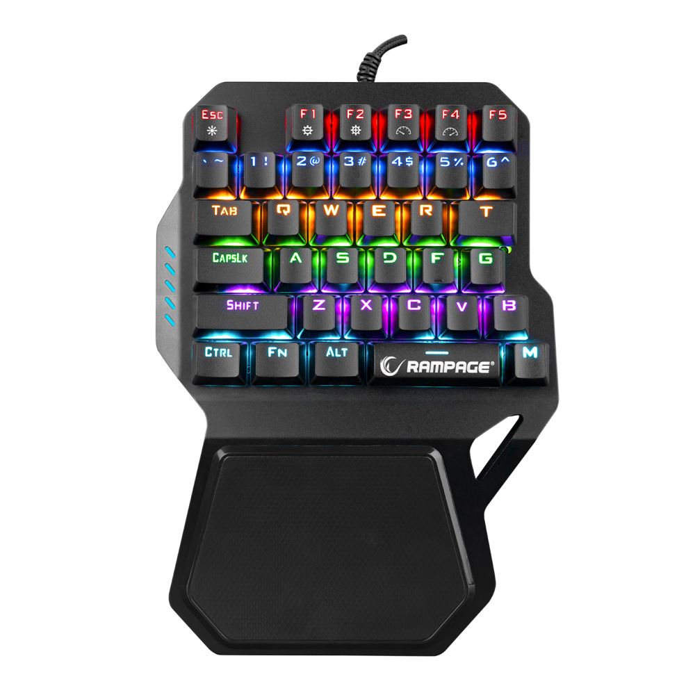 KB-R77 PALM USB Rainbow Backlight Outemu Red Switch Mekanik 36 Tuşlu Mini Gaming Oyuncu Klavyesi - Rampage