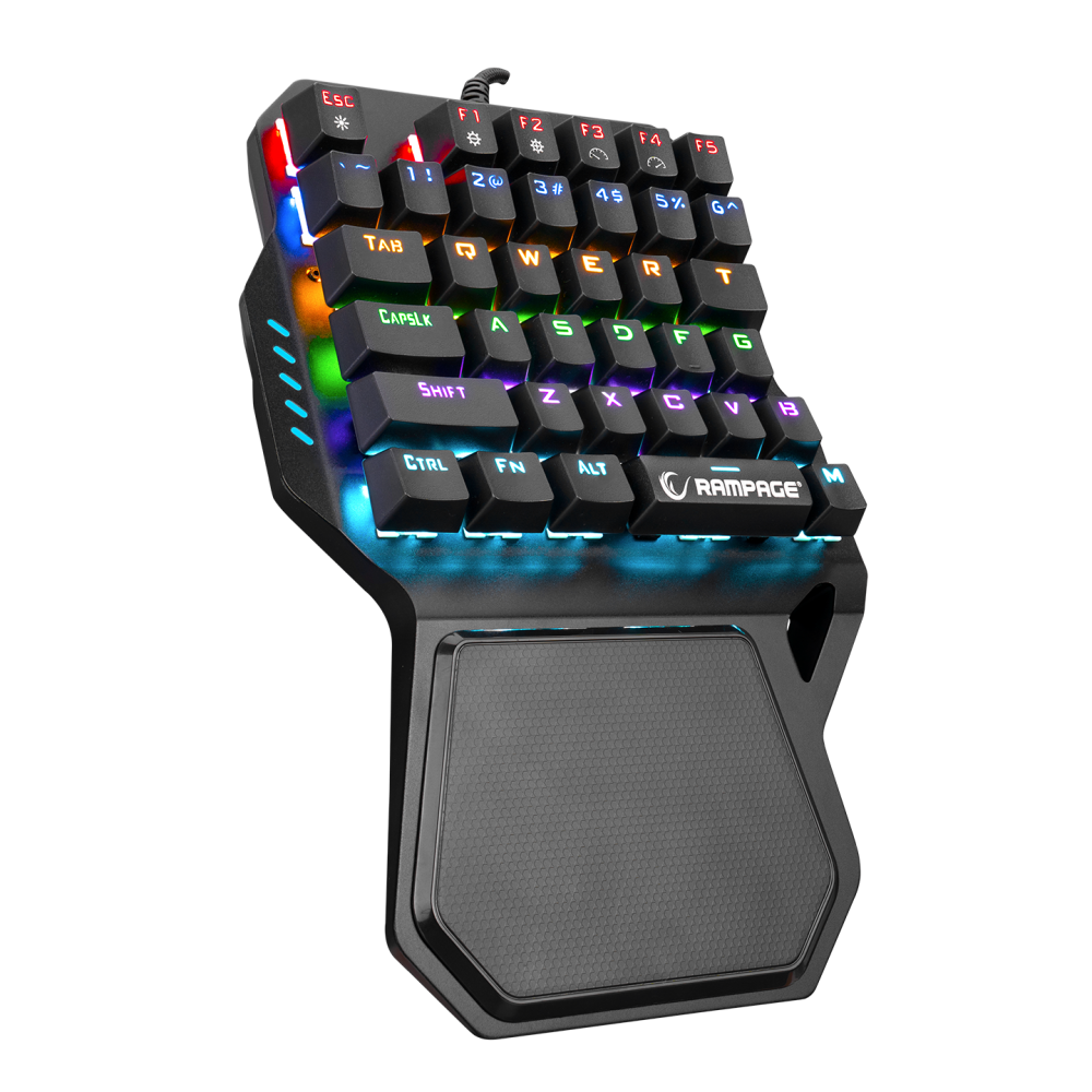 KB-R77 PALM USB Rainbow Backlight Outemu Red Switch Mekanik 36 Tuşlu Mini Gaming Oyuncu Klavyesi - Rampage