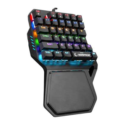 KB-R77 PALM USB Rainbow Backlight Outemu Red Switch Mekanik 36 Tuşlu Mini Gaming Oyuncu Klavyesi - Rampage