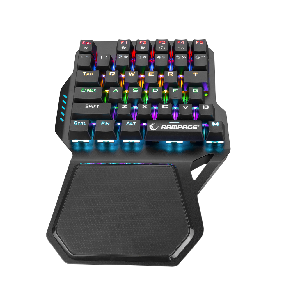 KB-R77 PALM USB Rainbow Backlight Outemu Red Switch Mekanik 36 Tuşlu Mini Gaming Oyuncu Klavyesi - Rampage
