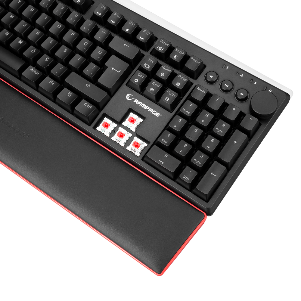 KB-R97 X-TRACER Siyah USB Red Switch Tam Türkçe Gaming Oyuncu Mekanik Klavye