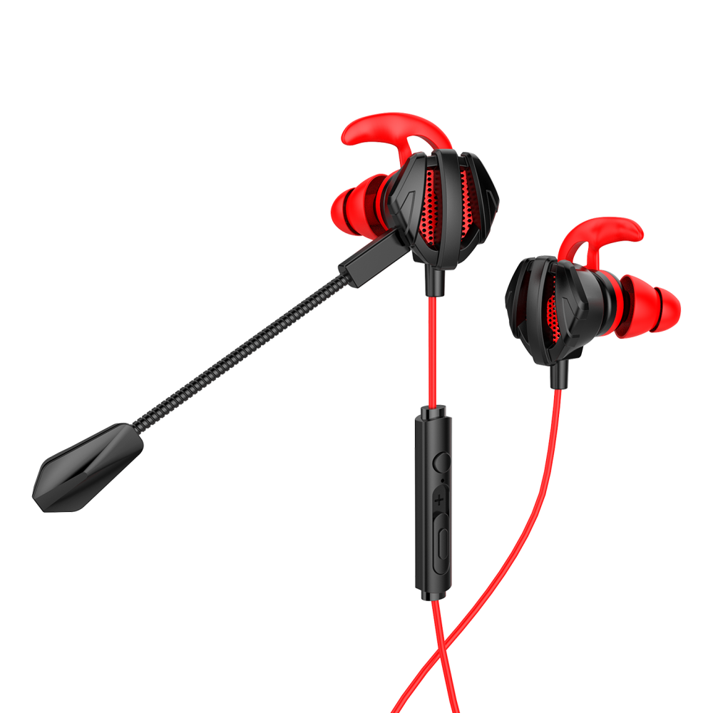 RM-K26 RATLE 3.5mm Oyuncu Kulaklığı - Kırmızı