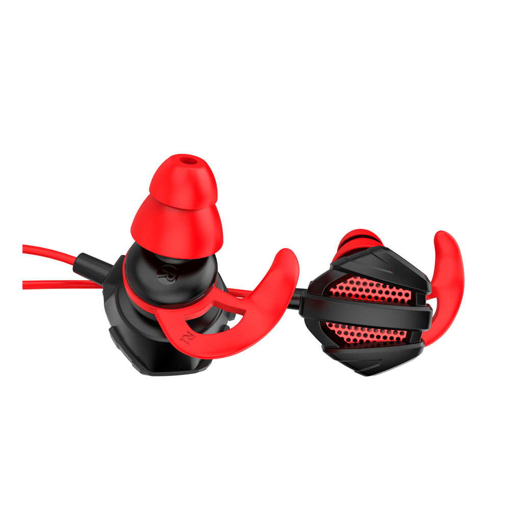 RM-K26 RATLE 3.5mm Oyuncu Kulaklığı - Kırmızı