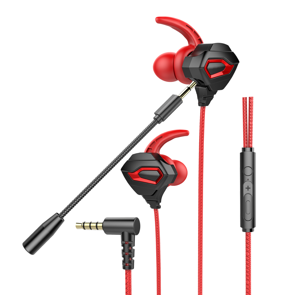 RM-K46 COBRA 3.5mm Oyuncu Kulaklığı - Kırmızı