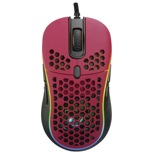 SMX-R85 GENTLE 6400dpi Kırmızı RGB Ledli Süper Hafif Makrolu Gaming Oyuncu Mouse - Rampage