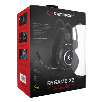 BYGAME-X2 RGB 7.1 Oyuncu Kulaklığı