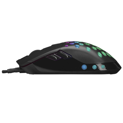 SMX-R66 ROCKET Ultra Hafif Siyah RGB Ledli 12000dpi Gaming Oyuncu Mouse - Rampage