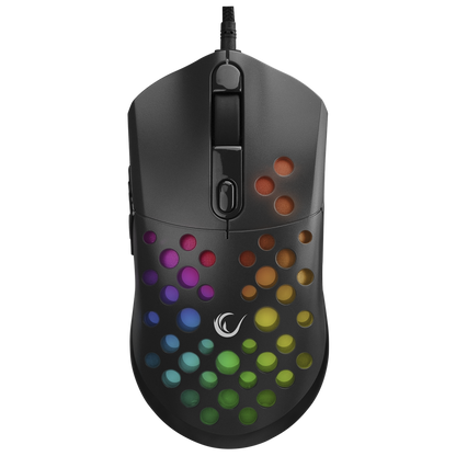 SMX-R66 ROCKET Ultra Hafif Siyah RGB Ledli 12000dpi Gaming Oyuncu Mouse - Rampage