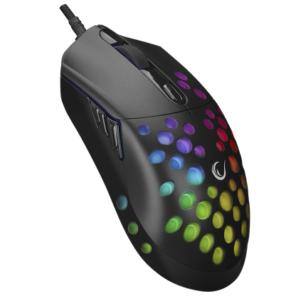 SMX-R66 ROCKET Ultra Hafif Siyah RGB Ledli 12000dpi Gaming Oyuncu Mouse - Rampage