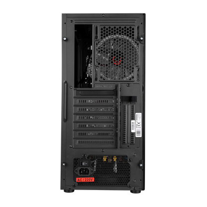 PLATINO Mesh Temperli Camlı 600W 80+ BRONZE 4*12cm Rainbow Fanlı ATX Mid-T Gaming Oyuncu Kasası
