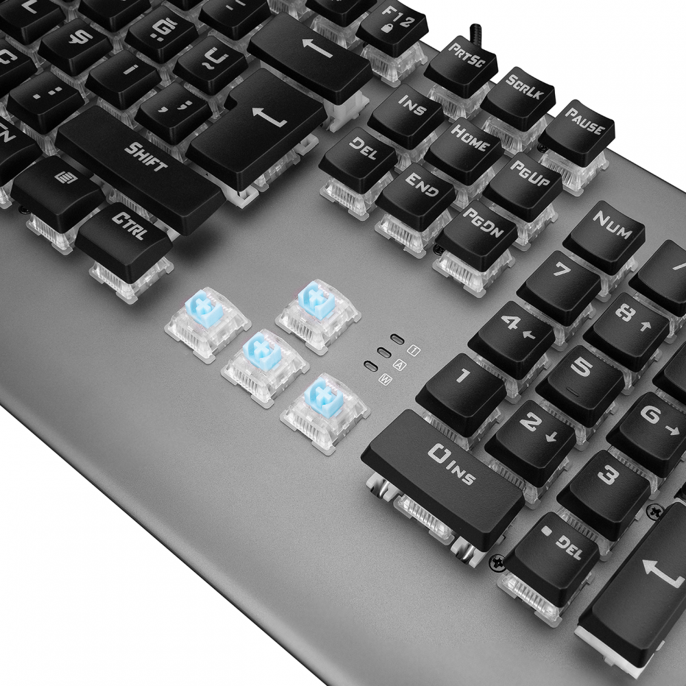 KB-R211 PRIME Rainbow Aydınlatmalı Kristal Blue Switch Mekanik Gaming Oyuncu Klavyesi - Rampage