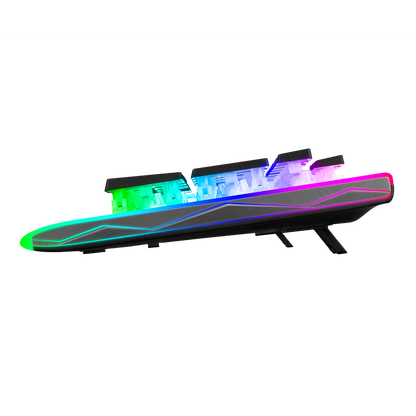 KB-R211 PRIME Rainbow Aydınlatmalı Kristal Blue Switch Mekanik Gaming Oyuncu Klavyesi - Rampage