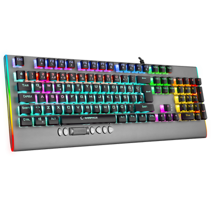KB-R211 PRIME Rainbow Aydınlatmalı Kristal Blue Switch Mekanik Gaming Oyuncu Klavyesi - Rampage