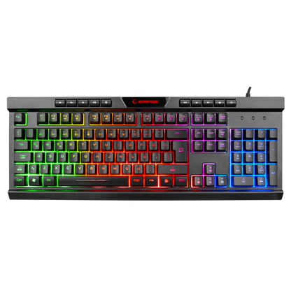 BYGAME-K2 Rainbow Aydınlatmalı Multimedia Gaming Oyuncu Klavyesi - Rampage