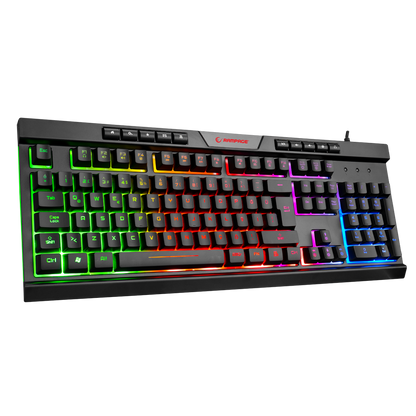 BYGAME-K2 Rainbow Aydınlatmalı Multimedia Gaming Oyuncu Klavyesi - Rampage